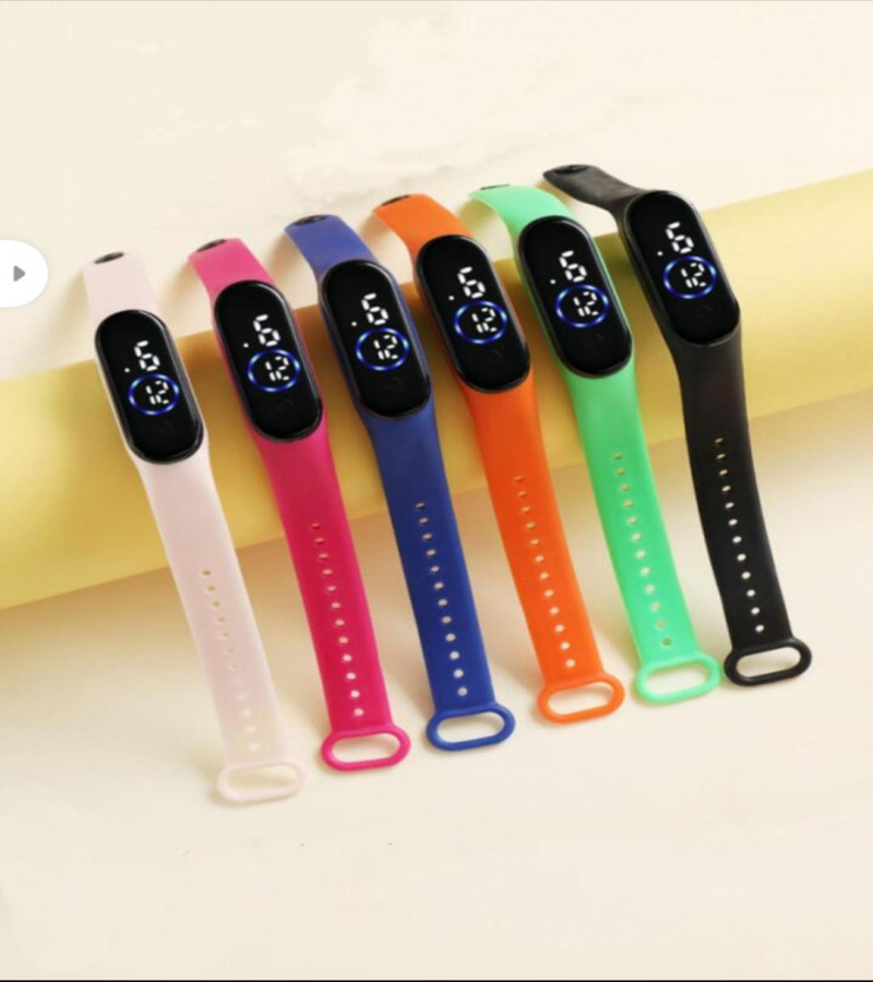 Hot deals 1 Creative Cute Kid Watch Sport Led Digital Children Wrist Watches Waterproof Baby Girls Gift Boys Silicone Strap Clockonly 179