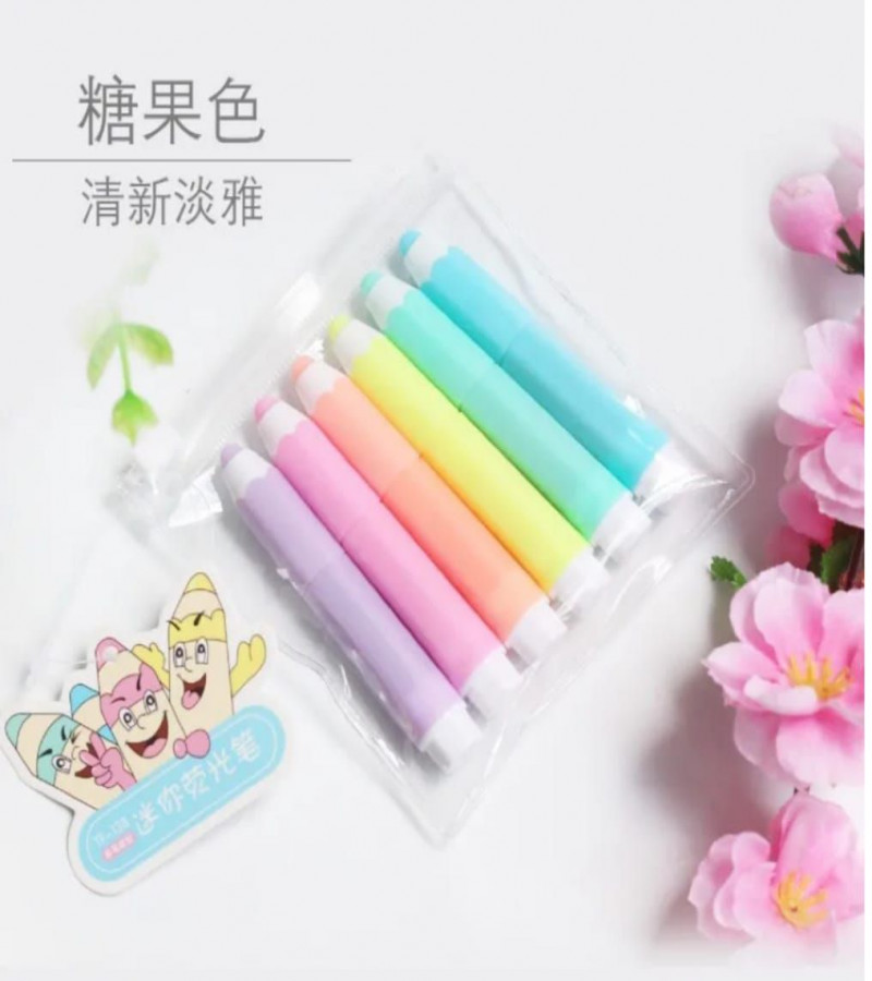 HOT DEALS NO 1. 1PCS of highlighter Kawaii Highlighter Pen Stationery Mini Oblique Tip Cartoon Wine Bottle Ice Cream Candy Color Markers