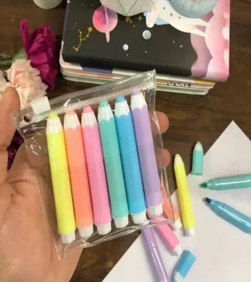 HOT DEALS NO 1. 1PCS of highlighter Kawaii Highlighter Pen Stationery Mini Oblique Tip Cartoon Wine Bottle Ice Cream Candy Color Markers