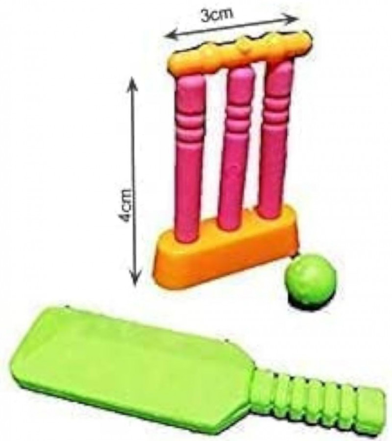 HOT DEALS NO 1 Cricket Kit Design Non-Toxic Rubber Pencil Eraser Set for Kids Stationery, School Supply - Pack of 1Set. 69