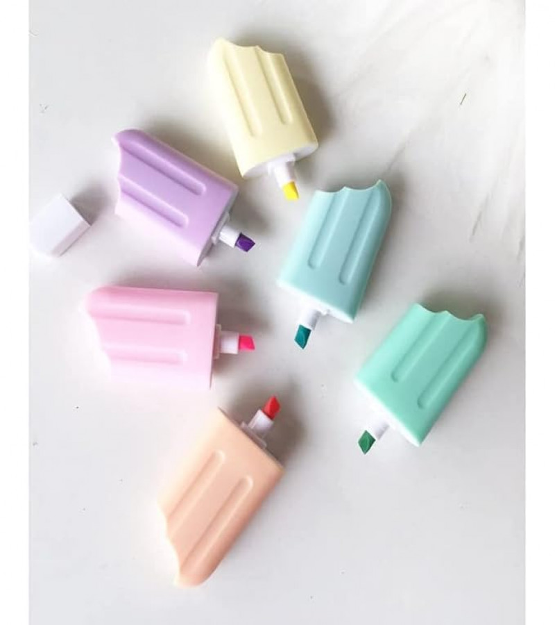 HOT DEALS NO 1.1PCS of highlighter Cute Highlighter Wine Bottle Ice Cream Lovely Cartoon Paint Marker Pen School Office