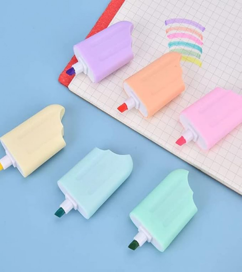 HOT DEALS NO 1.1PCS of highlighter Cute Highlighter Wine Bottle Ice Cream Lovely Cartoon Paint Marker Pen School Office