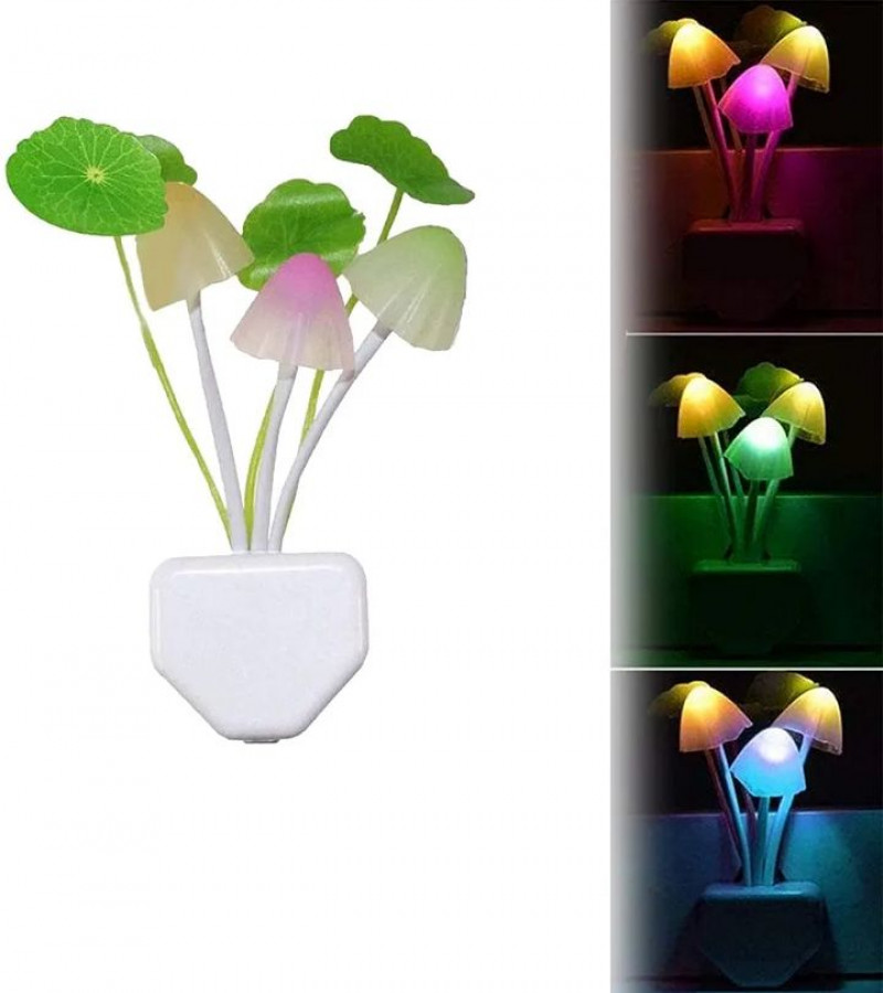 HOT DEALS NO 1.Led Night Light w/Smart Sensor, 0.6W Plug-in Night Lights for Kids Adults Cute Mushroom Night Light Bedroom Home Decor Light