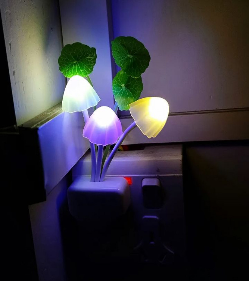 HOT DEALS NO 1.Led Night Light w/Smart Sensor, 0.6W Plug-in Night Lights for Kids Adults Cute Mushroom Night Light Bedroom Home Decor Light