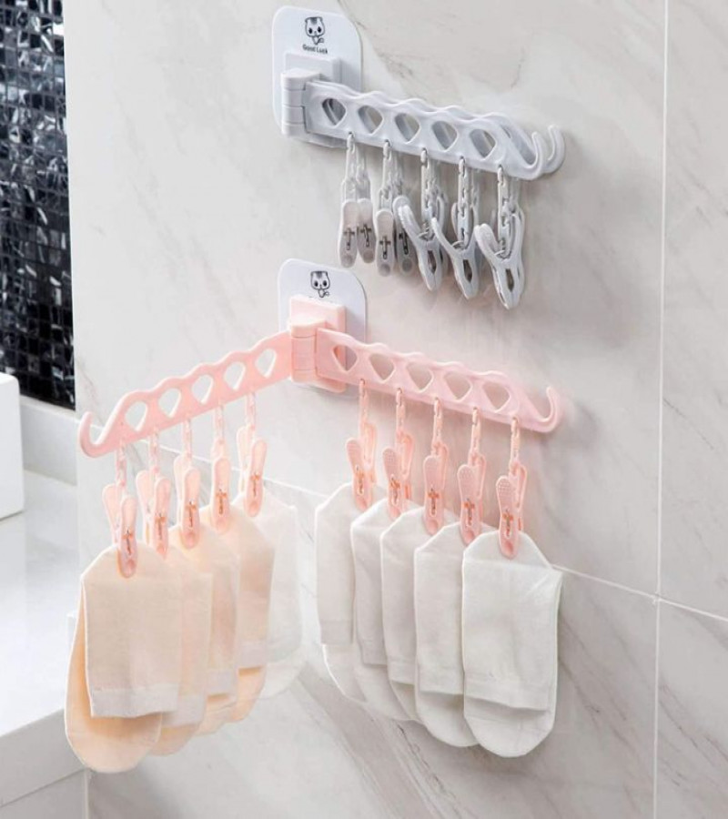 HOT DEALS NO 1.Multi-Function Folding Clothes Hanger Rack for Clothes T-Shirt and Dresses Wardrobe Closet Organizer Clothes Hanging Socks Undergarment