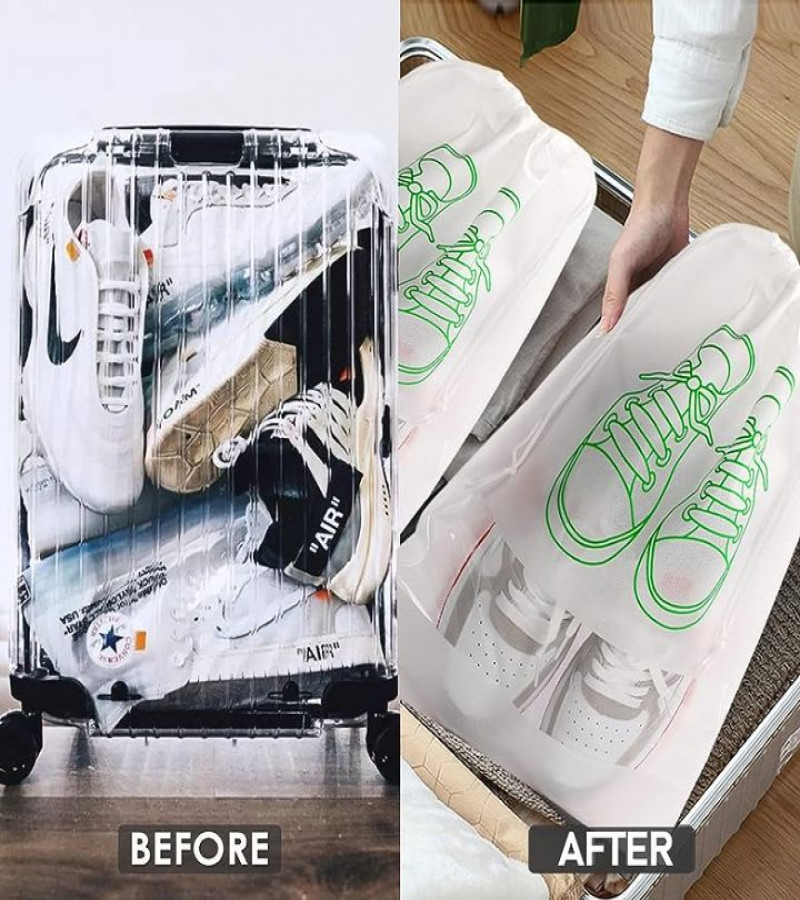HOT DEALS NO1 .1 PCS Non-Woven Fabric Dustproof Shoe Bags with Drawstring for Travel, ONLY 99