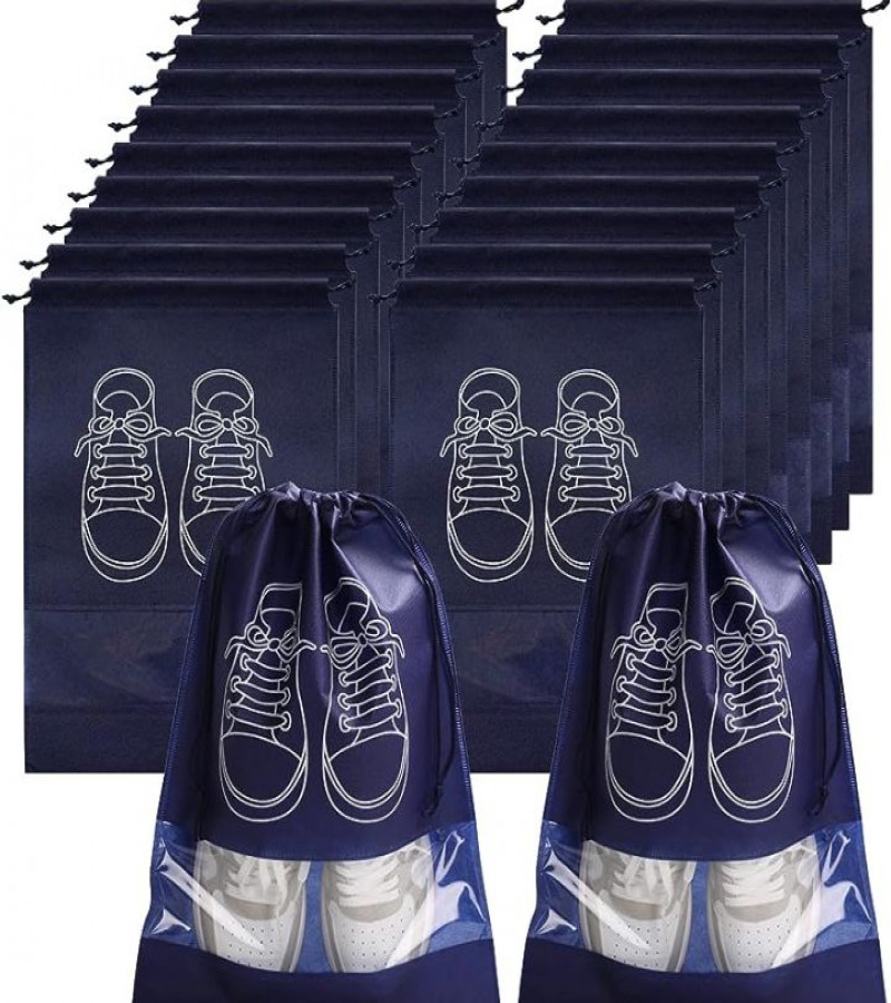 HOT DEALS NO1 .1 PCS Non-Woven Fabric Dustproof Shoe Bags with Drawstring for Travel, ONLY 99