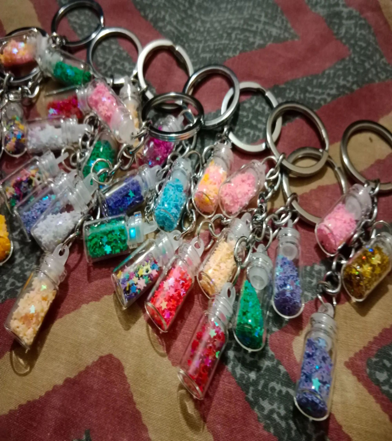 HOT DEALS NO1. 3PC bottle Fashion Clear Handmade Resin Wish Drift Bottle Acrylic Keychains Bag Keyring Pendant Alloy Lobster