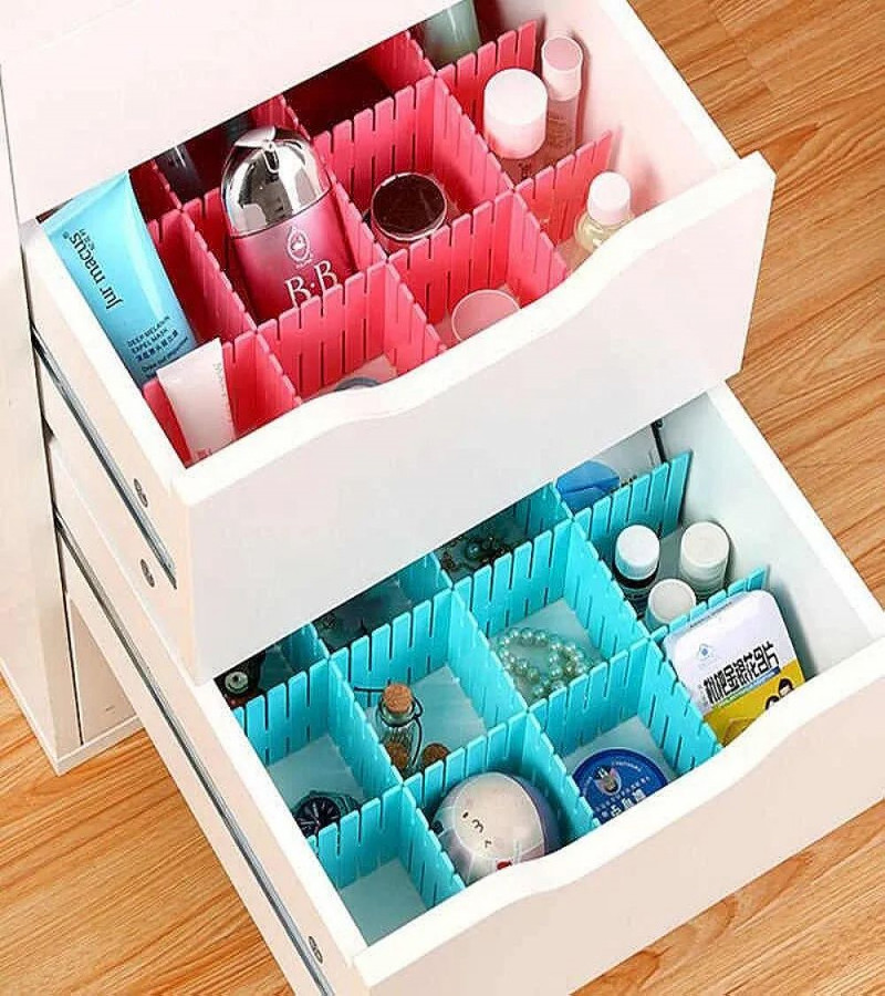 HOT DEALs no1 Drawer Organizer Adjustable stretch interlocking drawers. clapboard dividers. Grid closet sorting partition. plastic strips separator