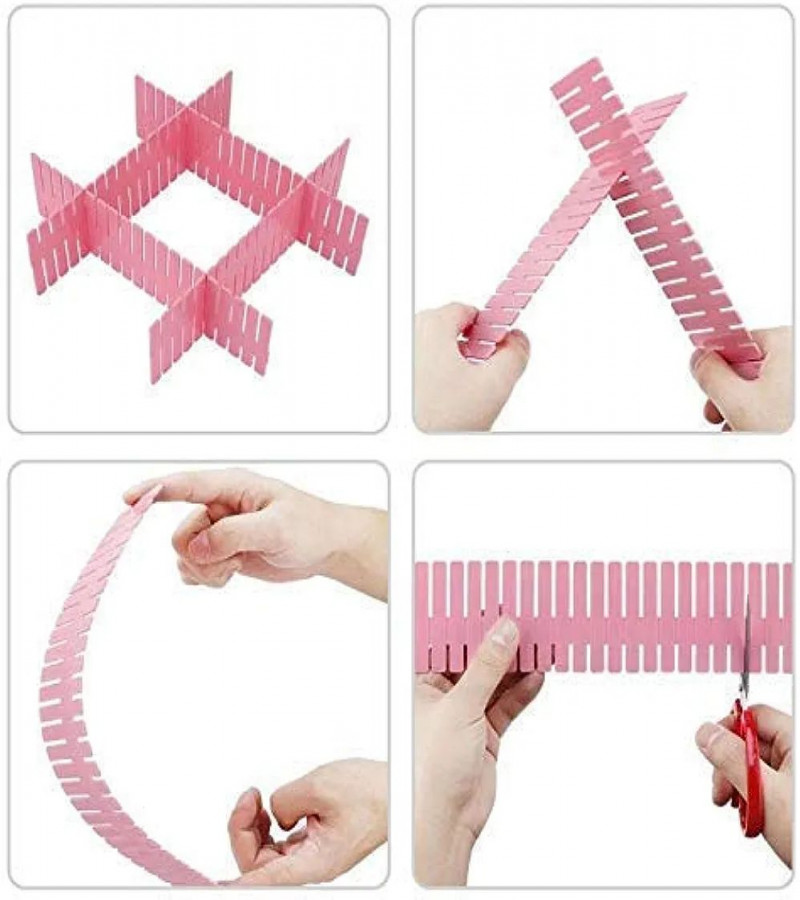 HOT DEALs no1 Drawer Organizer Adjustable stretch interlocking drawers. clapboard dividers. Grid closet sorting partition. plastic strips separator