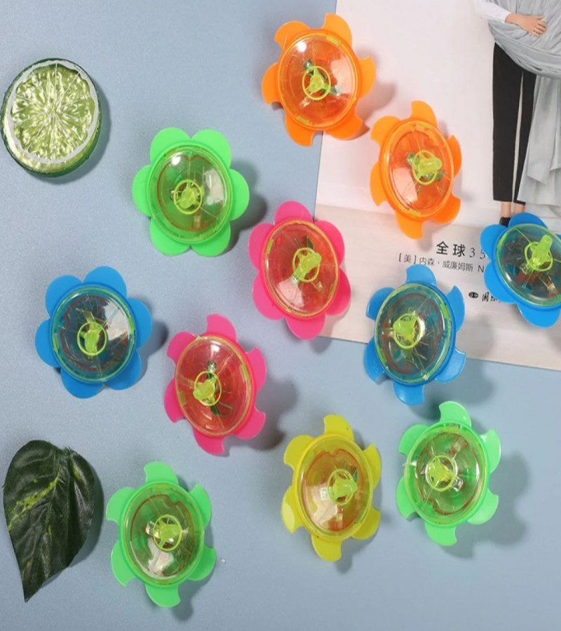 hot deals no1 Hand rubbing luminous plastic small gyro nostalgic toy boy and girl hand rotating kindergarten prize small gift flash