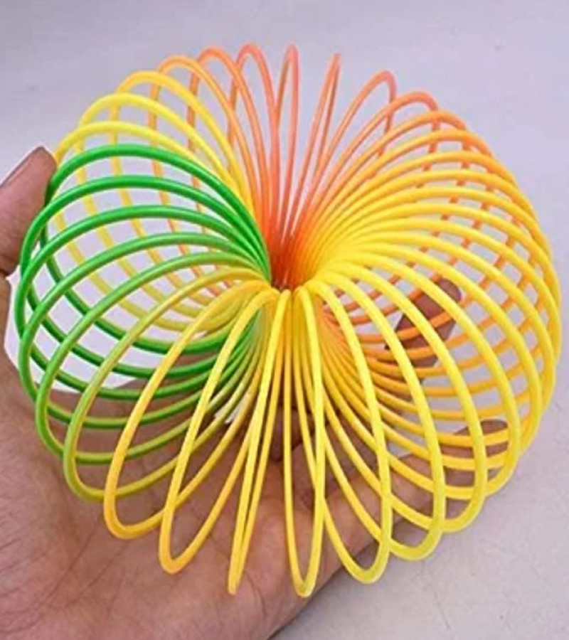 HOT DEALS NO1.1PC Jumping Spring Rainbow Colored Toys only 129
