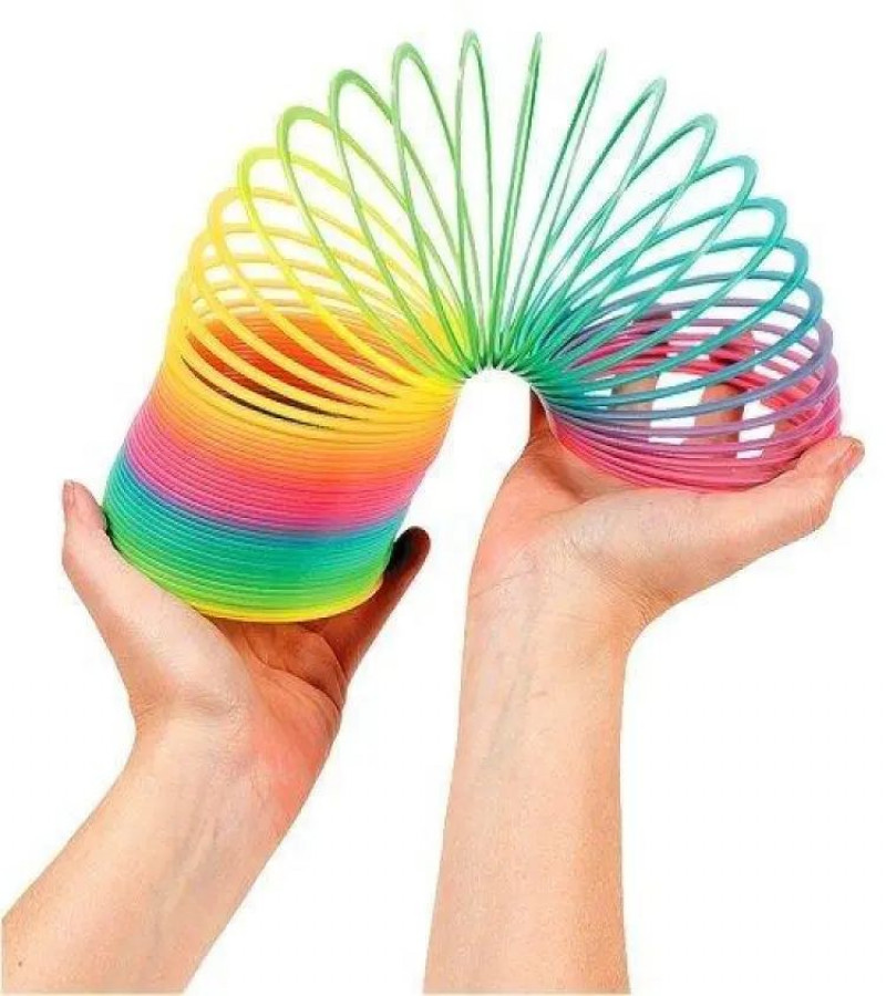 HOT DEALS NO1.1PC Jumping Spring Rainbow Colored Toys only 129