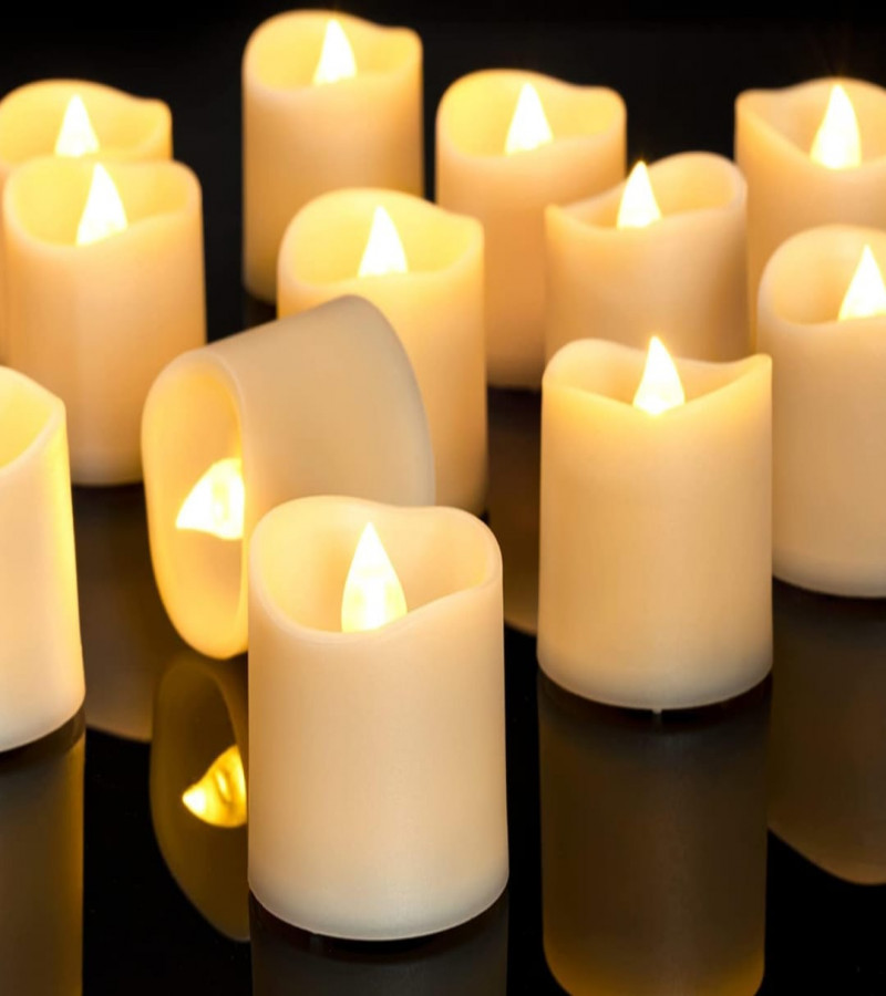 HOT DEALS NO1.1PC LED Electronic Candle Wave Mouth Candle Flameless Flashing Candle Button Battery Lamp Tea Light Wedding Party Decorationonly 79