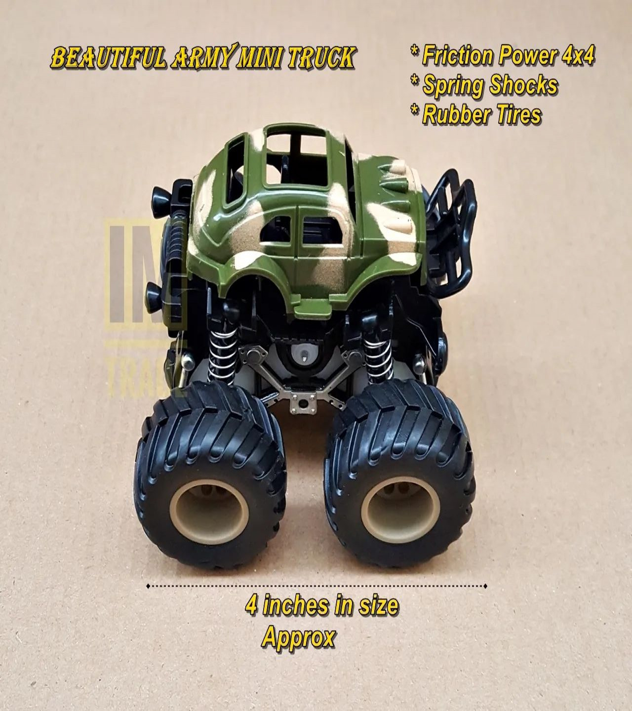 HOT DEALS NO1.1Pc Mini Pull Back Friction power Car Monster Truck desert power 4x4 for Kids and Children only 399