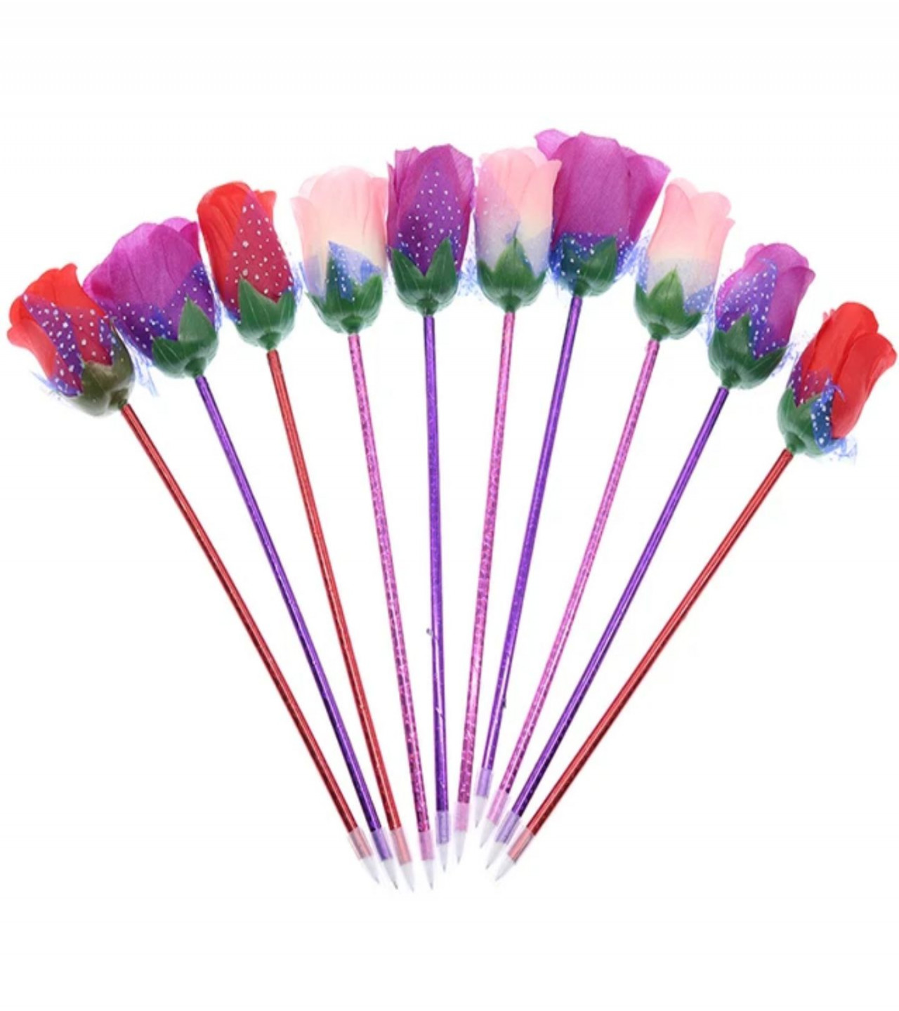 HOT DEALS NO1.1PC Pieces/Set Of New Artificial Flowers Rose Ball Pen Valentine'S Day Gift Gift Rose Decoration Desk Couple Ballpoint Penonly 149