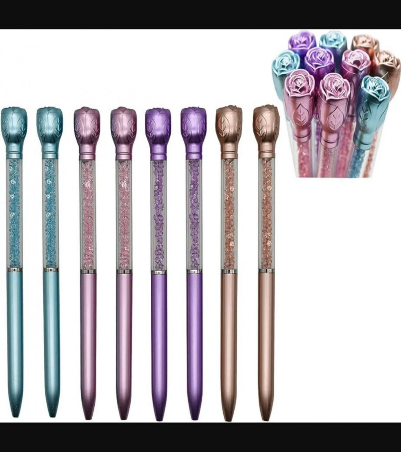 HOT DEALS NO1.1PCS Crystal Crown Ballpoint Pen Retractable Bling Pen Black Ink for Women Girls Wedding Schoolonly 199