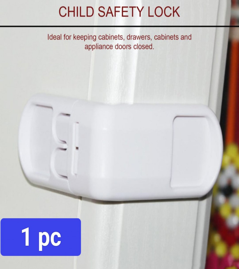 HOT DEALS NO1.1Pcs Security Lock Safety Cabinet Locks Child Refrigerators Locks Child Drawers Lock Refrigerator Lock for Kids