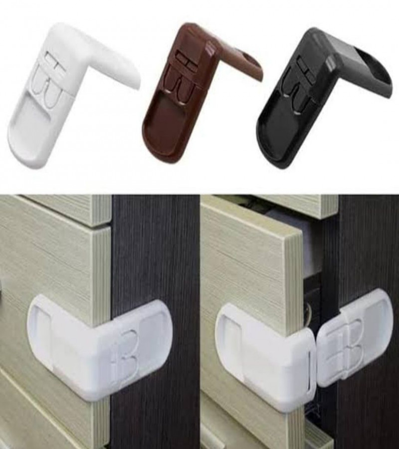 HOT DEALS NO1.1Pcs Security Lock Safety Cabinet Locks Child Refrigerators Locks Child Drawers Lock Refrigerator Lock for Kids