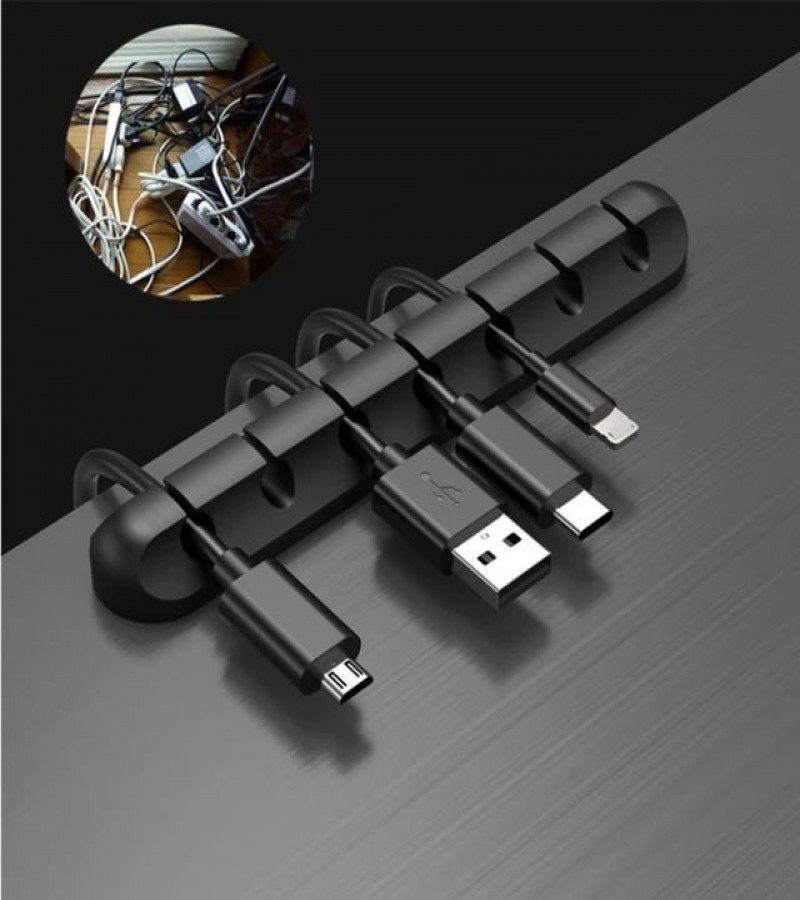 HOT DEALS NO1.1PCSilicone Cable Organizer USB Earphone Clip Charger Wire Data Line Holder Cable Organizer Cord Clip Office Desk Accessoriesonly 99