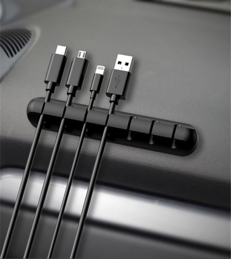 HOT DEALS NO1.1PCSilicone Cable Organizer USB Earphone Clip Charger Wire Data Line Holder Cable Organizer Cord Clip Office Desk Accessoriesonly 99