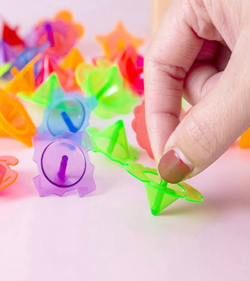 HOT DEALS NO1.5pcs Mini Spinning Tops Flashing Novelty Bulk Kids Spin Toys Party Favors Bundle Pack Colorful Plastic Tops Gyroscopes Toy only 49
