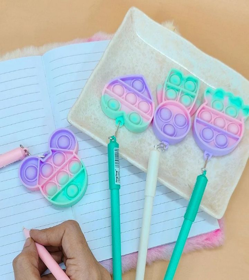 HOT DEALS NO1.Cartoon Character pop it Pen for Kids Stylish Pen Pen for Girls pop it Pen for Kids Stylish Pen Return Gift Birthday Party