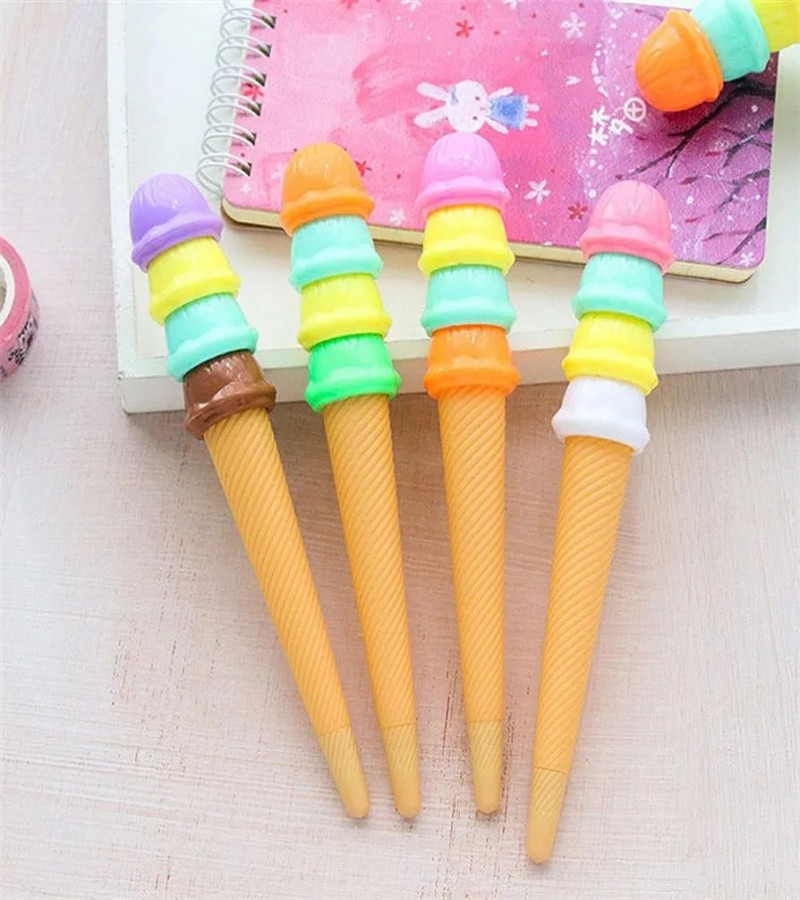HOT DEALS NO1.Fashion Cute Cartoon Ice Cream Gel Pen Creative Cartoon Ball Pens Office School Supply Stationery (1PCS)only 299