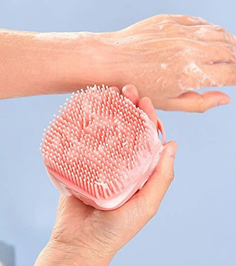 HOT DEALS NO1.GEOOT Silicone Body Scrubber Brush, Shower Body Brush, Silicone Massage Bath Brush with Soap Dispenser only 249