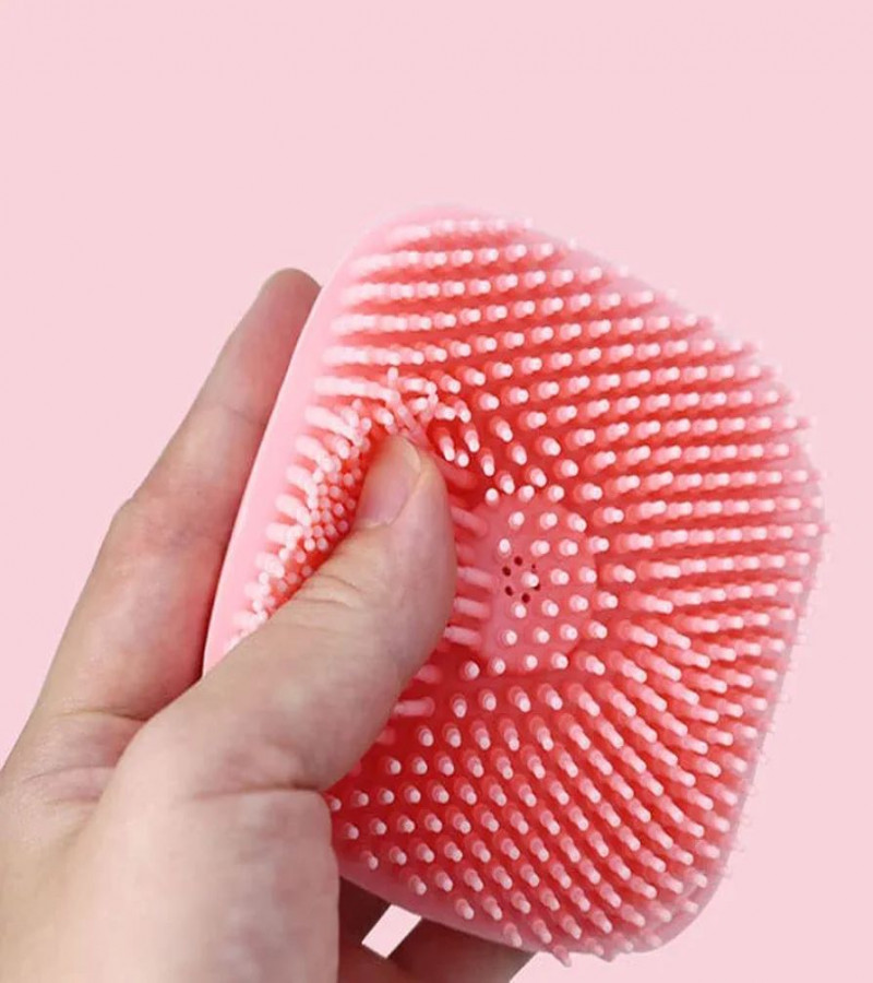 HOT DEALS NO1.GEOOT Silicone Body Scrubber Brush, Shower Body Brush, Silicone Massage Bath Brush with Soap Dispenser only 249