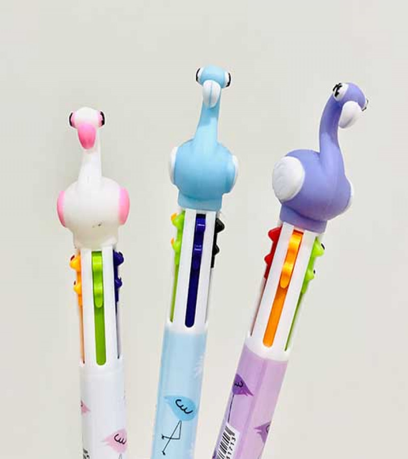 HOT DEALS NO1.Hello Kitty 0.7mm 6-Color Multicolor Ballpoint Pen w/Hello Kitty Figure 1PC