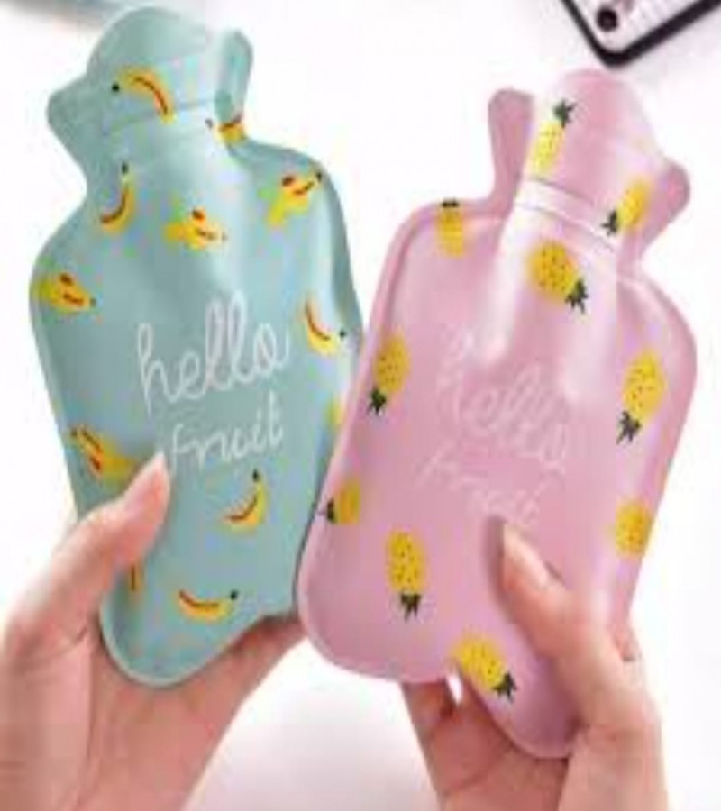 HOT DEALS NO1.Hot Water Bottles 350 ML Cute Rubber Hot Water Bottle Short Plush Cover Small Water Filling Hot Water Bottle
