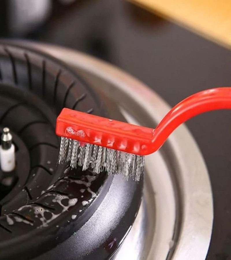 HOT DEALS NO1.Kitchen Cleaning Scrub Brush Deep Kitchen Brass Wire Brushes With Stiff Bristles Scrub Brush For Household Cleaning ToolsONLY 199