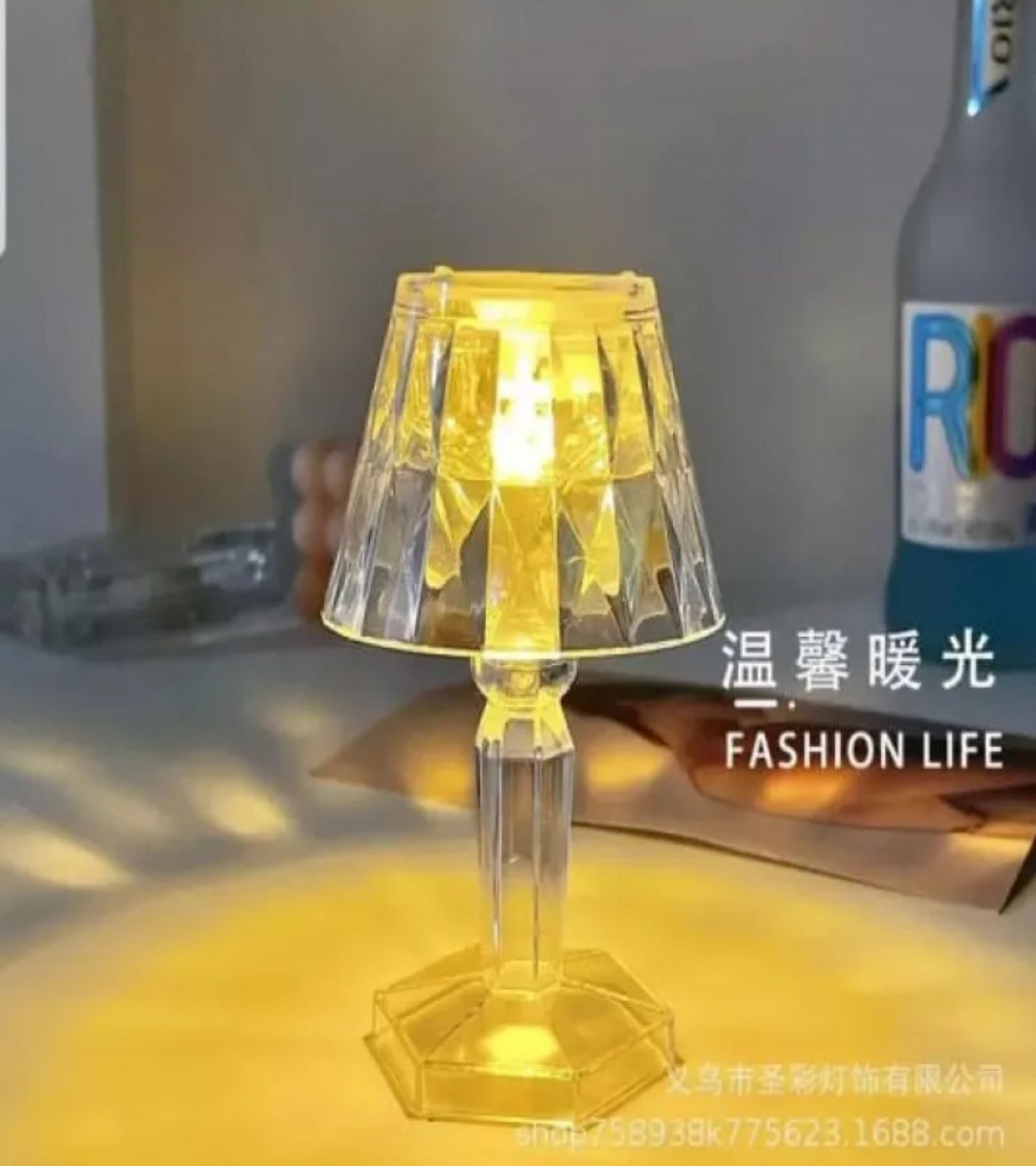 HOT DEALS NO1.LEDCrystal Small Table Lamp Mini Diamond Bedside Light Home Decor Battery Powered Romantic Atmosphere Acrylic Night Lights only 399
