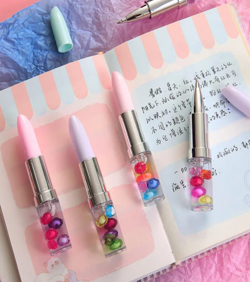 HOT DEALS NO1.Lipstick Shape Pen, 1 PCS Creative Ballpoint Writing Pens Multi- Color Lipstick Cute Ball Pen Novelty Office Stationery Gift only 99
