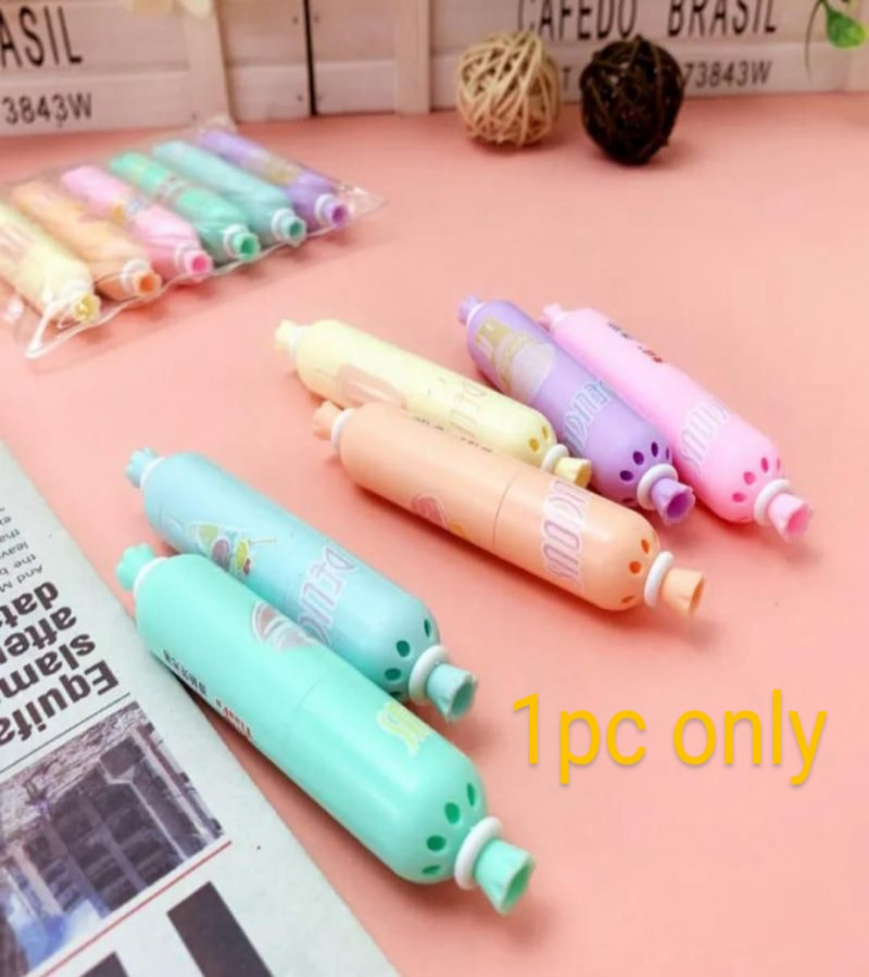HOT DEALS NO1.Mini Highlighters Sausage. 1Pcs Pastel Portable Pocket Cute Kawaii Highlight Set Chisel Tip Office Stationery Supplies ONLY 99
