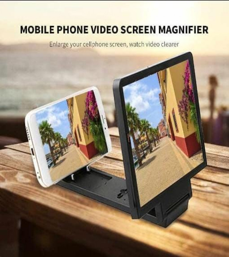 HOT DEALS NO1.Mobile Phone Screen Magnifier Glasses Magnifying Glass 3D Video Loupe Eye Protector Microscope Multi-func Smart-Phone Bracket only 299