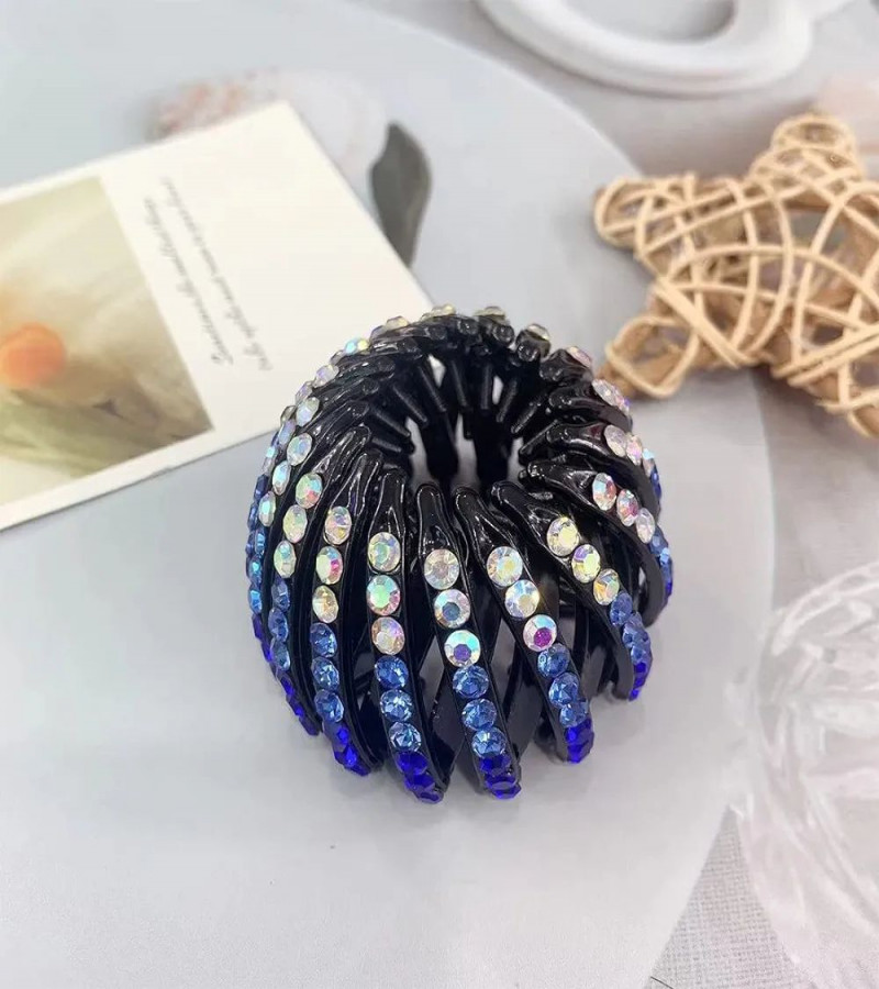 HOT DEALS NO1.Pack of 1 Bird Nest Hair Clips Women's Ponytail Holder Haircut Crystal Bird Nest Hair Bobbles Ponytail Hair clip