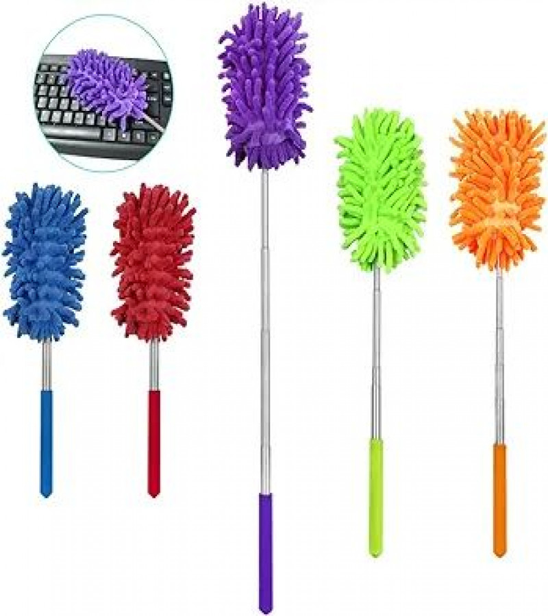 HOT DEALS NO.1Pcs Microfiber Extendable Dusters for Cleaning, Aifuda Removable Washable Hand-held Duster for Cleaning Offices, Furniture