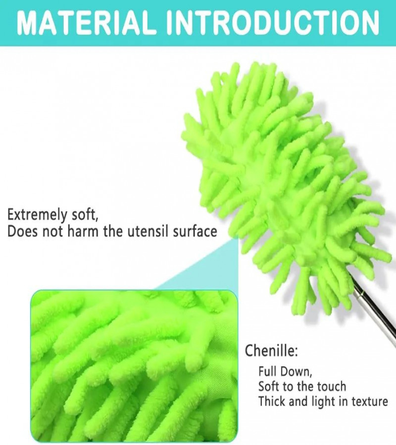 HOT DEALS NO.1Pcs Microfiber Extendable Dusters for Cleaning, Aifuda Removable Washable Hand-held Duster for Cleaning Offices, Furniture