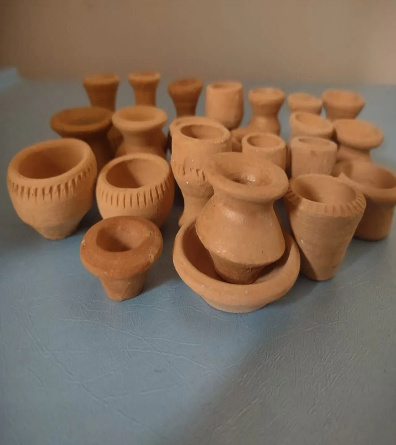 HOT DEALS NO1.Real Miniature Clay Kitchen Set of 5 Pieces | Playset for Kids | Miniature Cooking | Terracotta Cooking Play Set | Choppu Saman Set