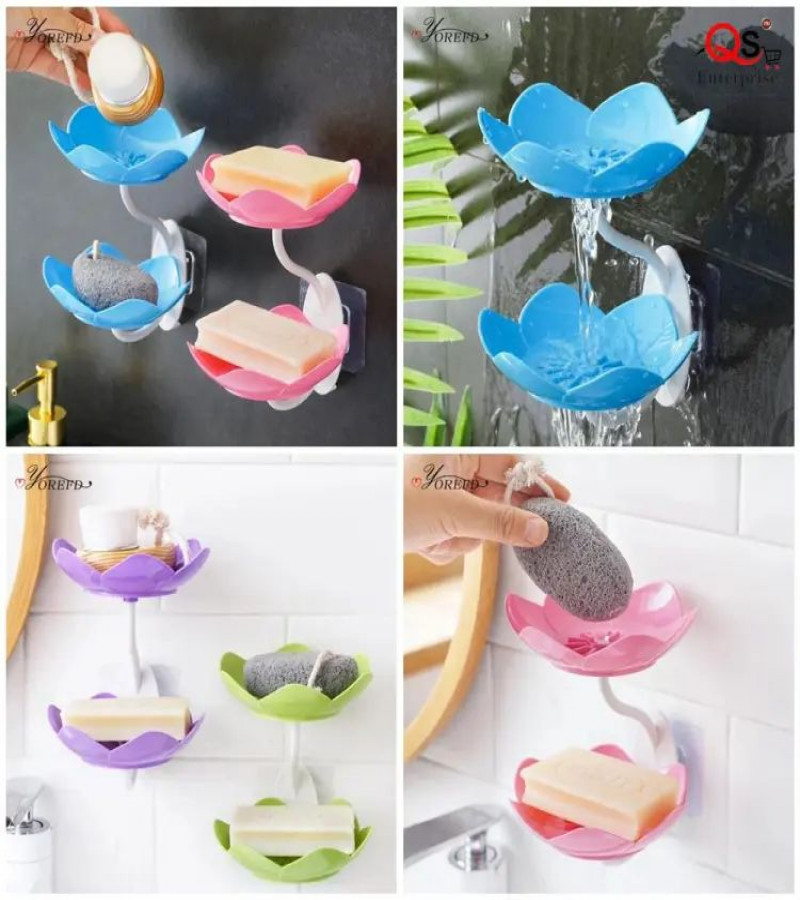 HOT DEALS NO1.Self Draining Soap Holder Leaf And Shape Soapdish Leafology Decorative Drainage Soap only 249