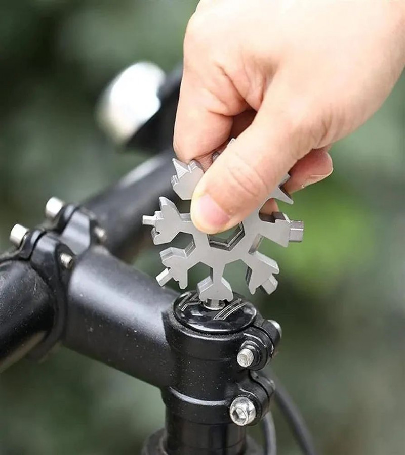 HOT DEALS NO1.Snowflake Wrench,18-in-1 Snowflake Multi Tool,Snowflake Tool Card Combination Multifunctiona only 299