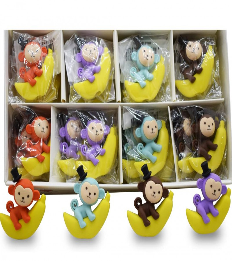 Jungle Theme Animal Erasers for Kids - Kids Birthday Return Gifts Pinata Fillers ( 1 pc)