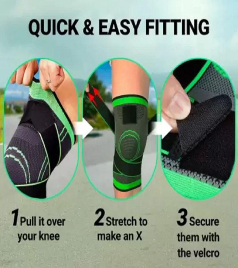 Knee Savers 7-Zone Compression Brace,360 Degrees Protective Adjustable Sport Compression Knee Pads Sleeve,Knee
