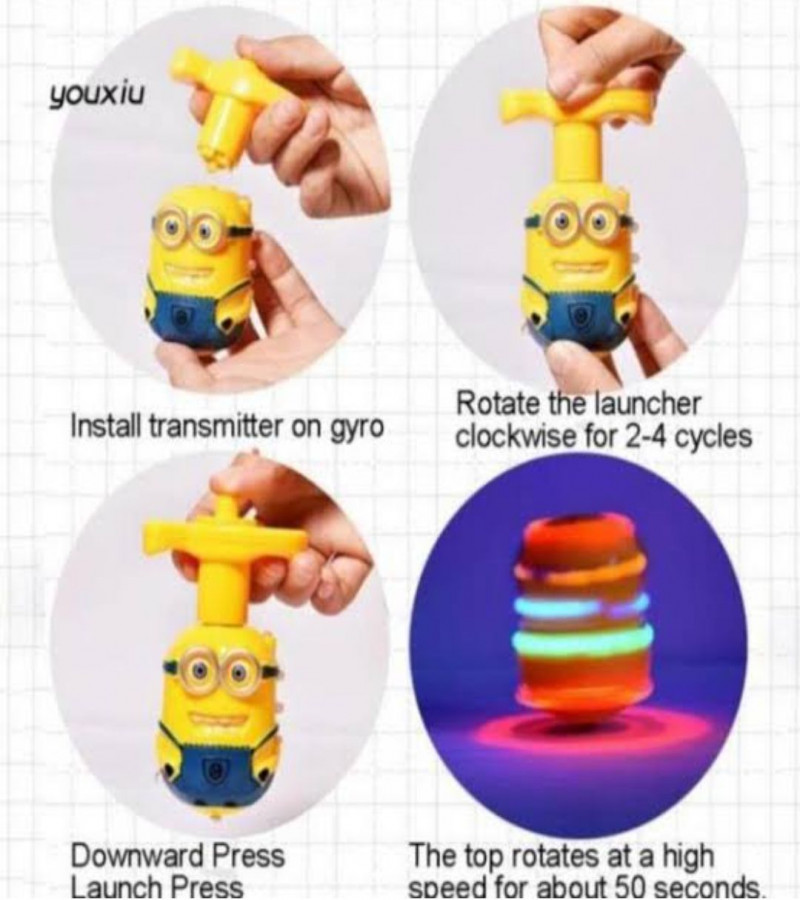 LED Light Up Flashing Spinning Tops Flashing Music Gyro Spinning Top Gyro Spinner LED Music Flash Light Gyro Toy