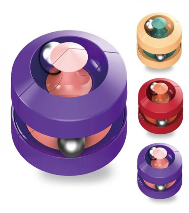 New and strange metal marbles adult decompression toys creative rotary finger track ball cube fingertip gyroscope only 229