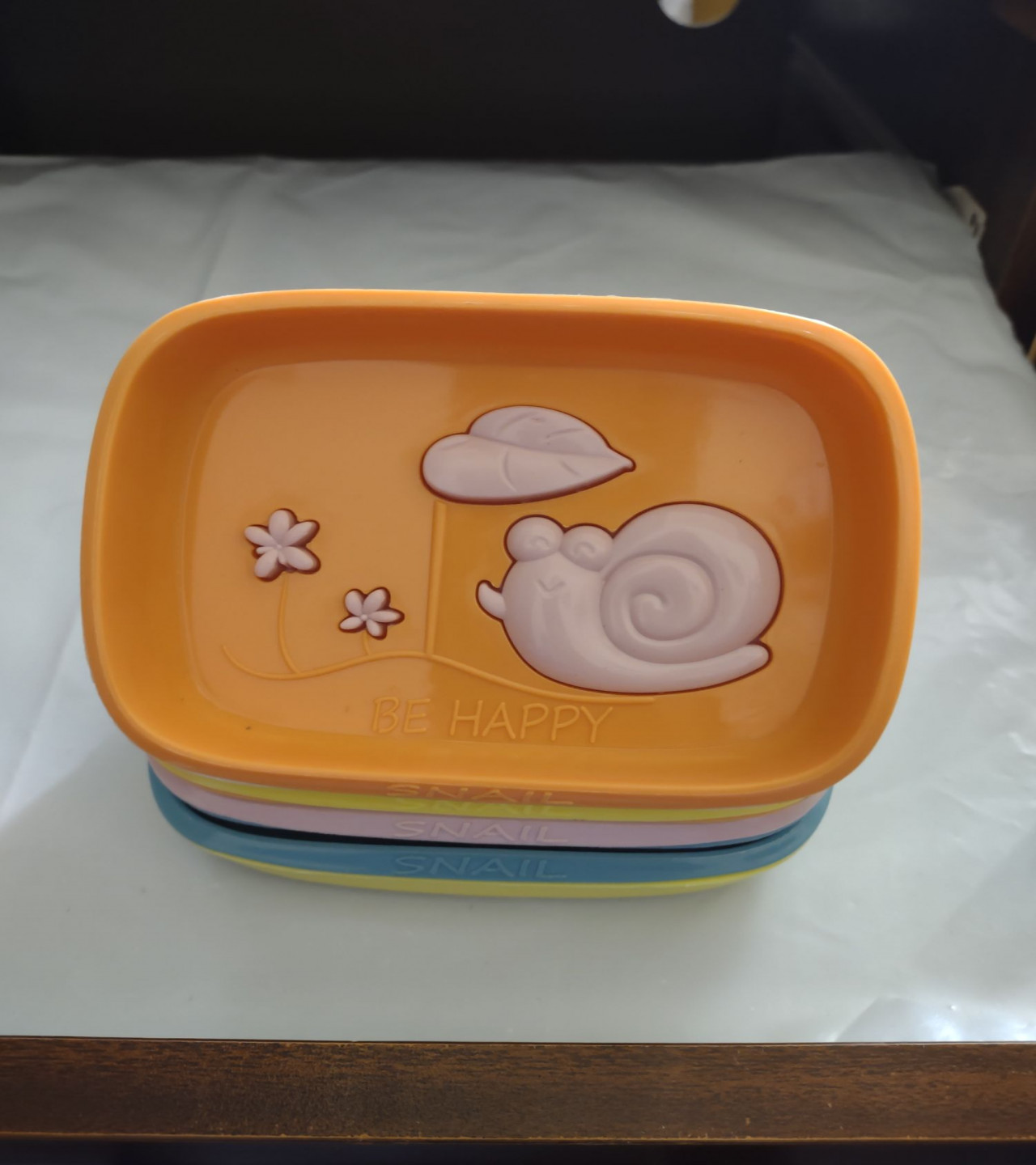 Snail Soap case Double Layered soap Box Multi Purpose for Bathroom, Kitchen, Sin
